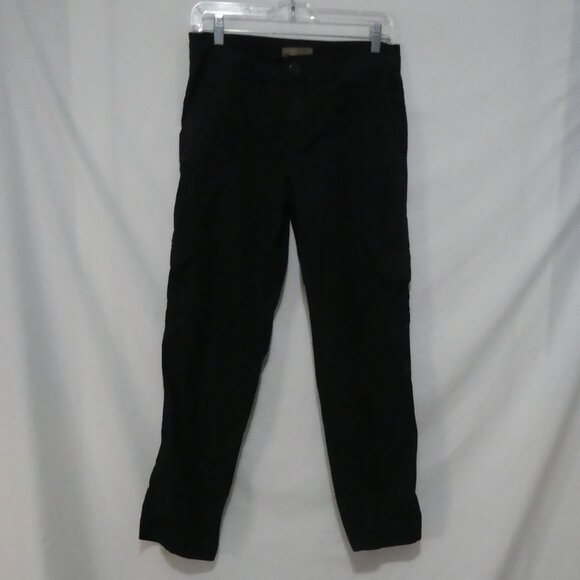 KHAKIS | size 4 | Casual Black Cotton Cargo Pants - Picture 1 of 16
